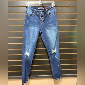 Celebrity Pink Women’s High-Rise Button Fly Skinny Jeans – Size 7/28